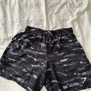 Gymshark Black and Gray Shorts
